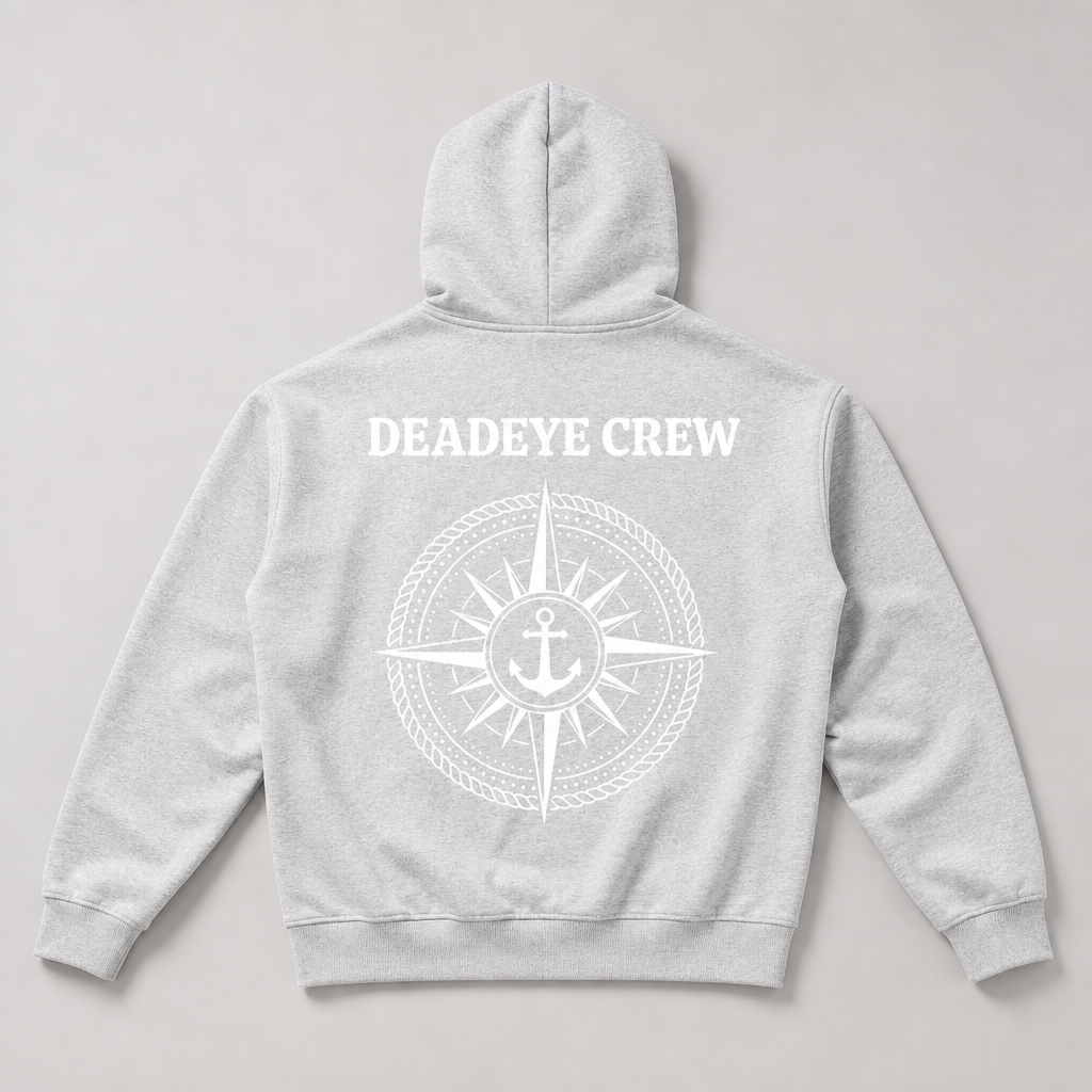 Deadeye Fleece Zip Hoodie - Flower Gray