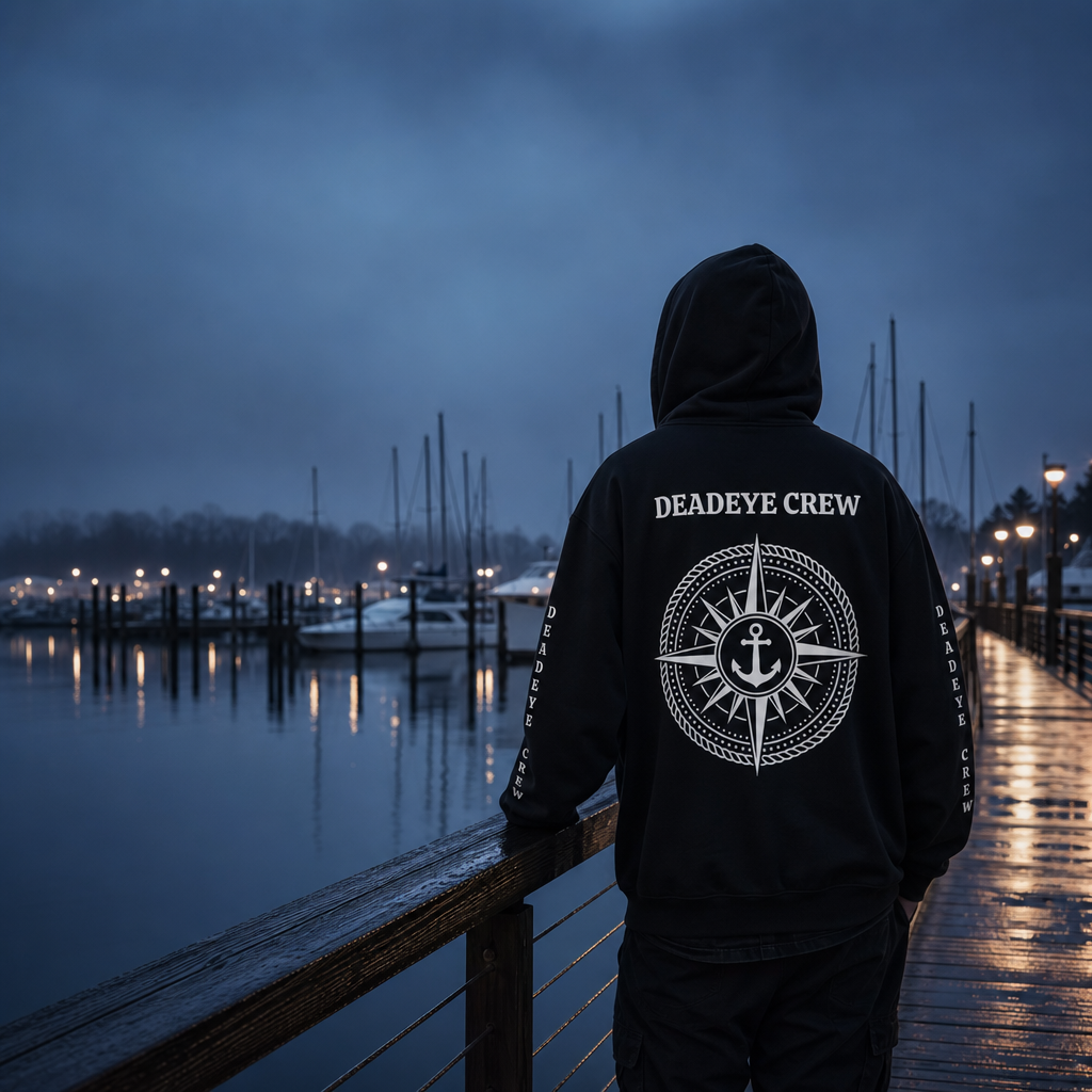 Deadeye Crew - Harbour Hoodie - BLACK