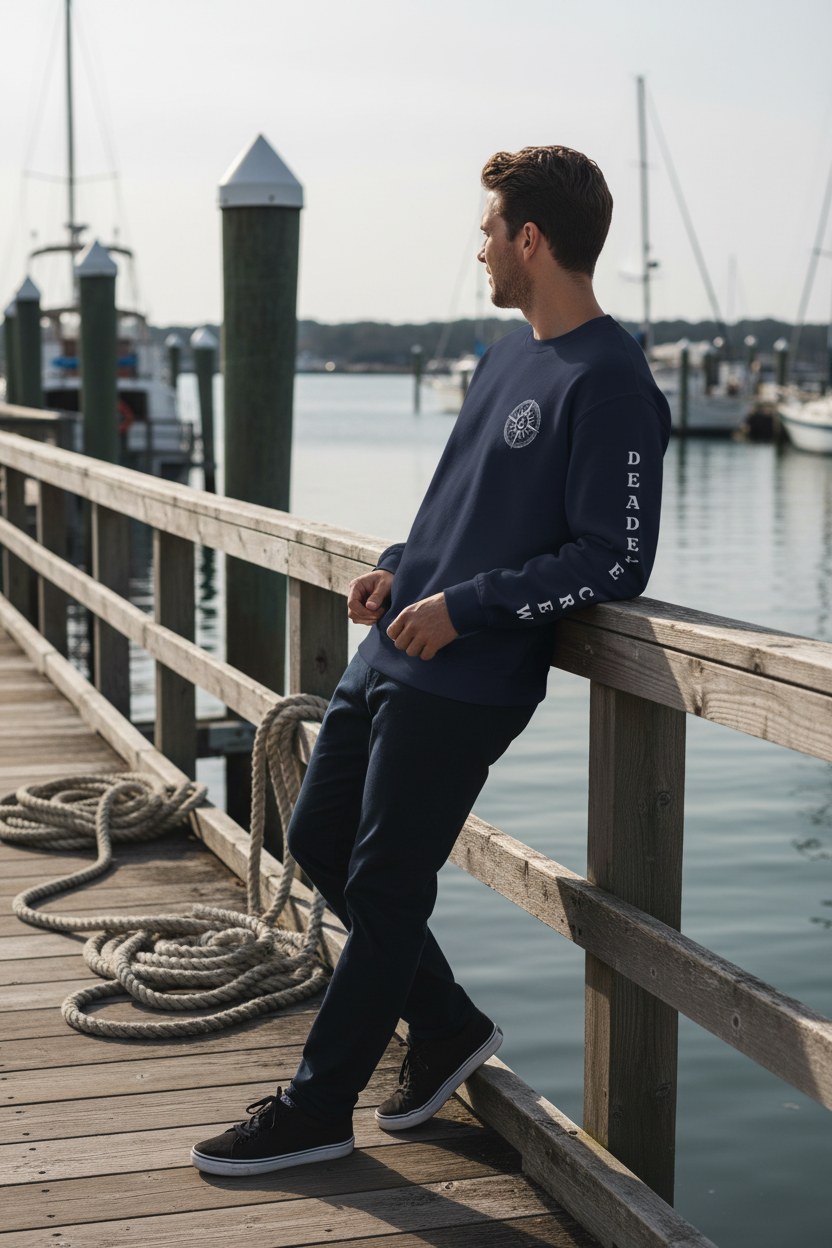 Deadeye Crew - Sweatshirt - NAVY