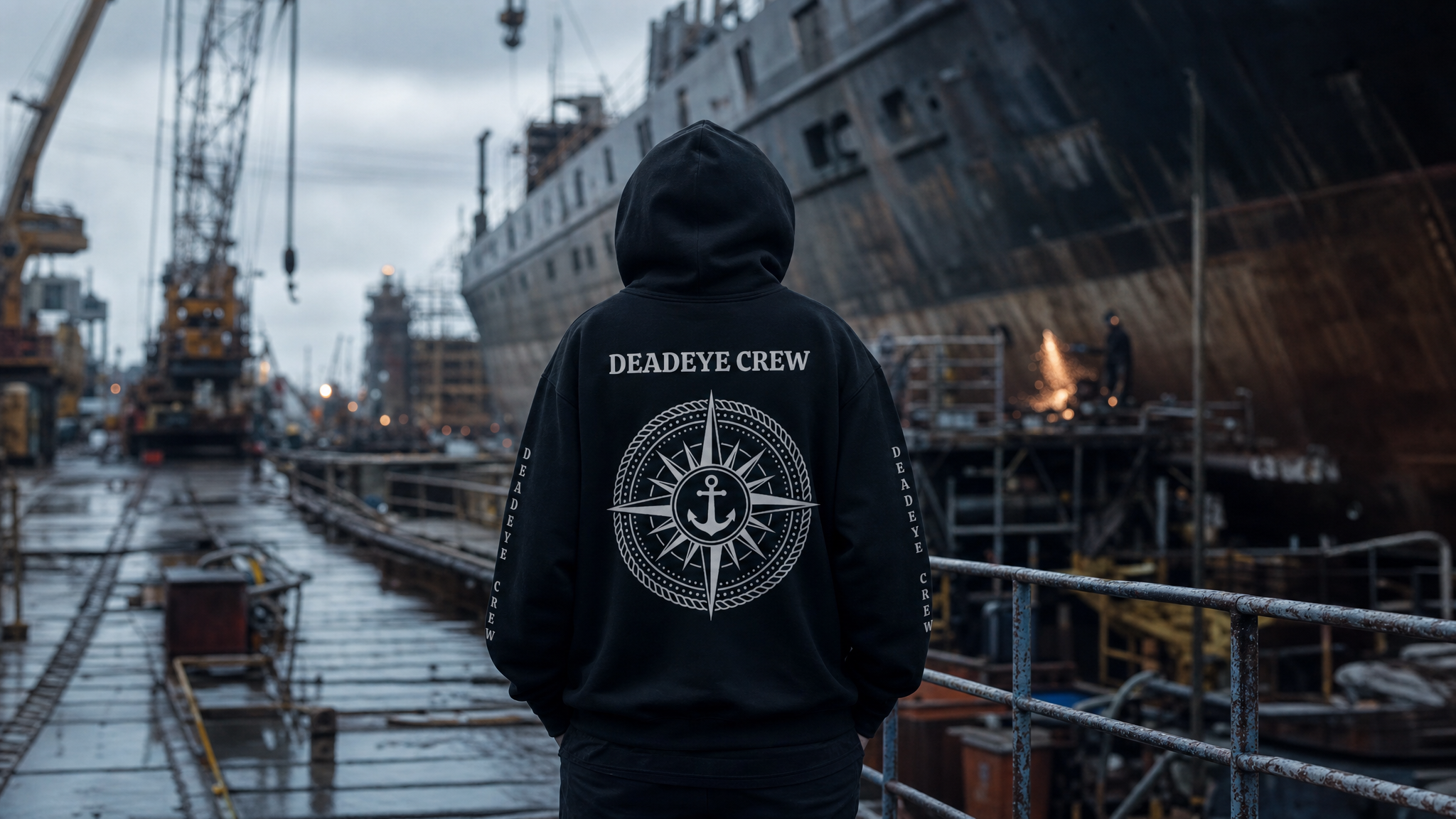 Deadeye Crew - Harbour Hoodie - COAL