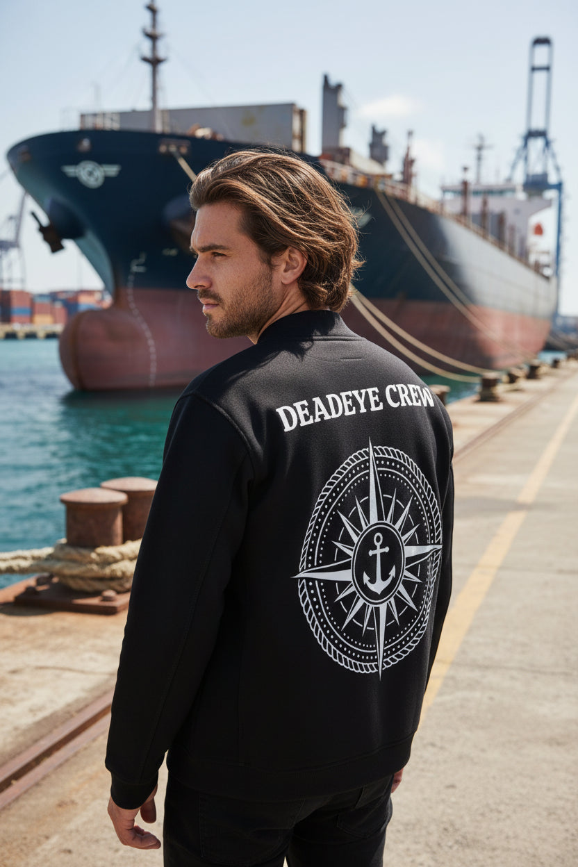 Heavyweight Harbour Cardigan - Black