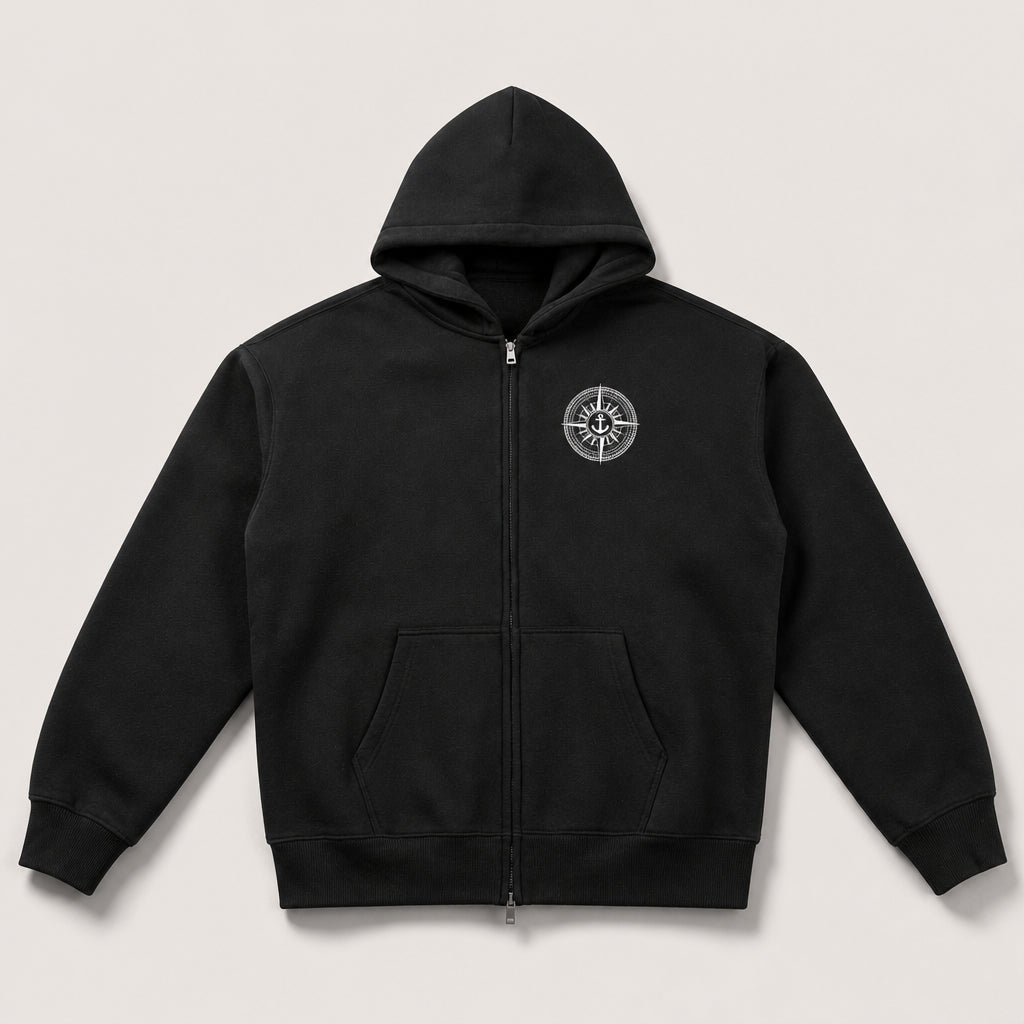 Deadeye Fleece Zip Hoodie - Black