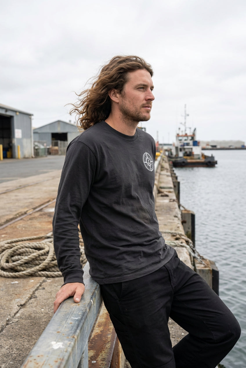 Deadeye - Long Sleeve Shirt - Dark Grey