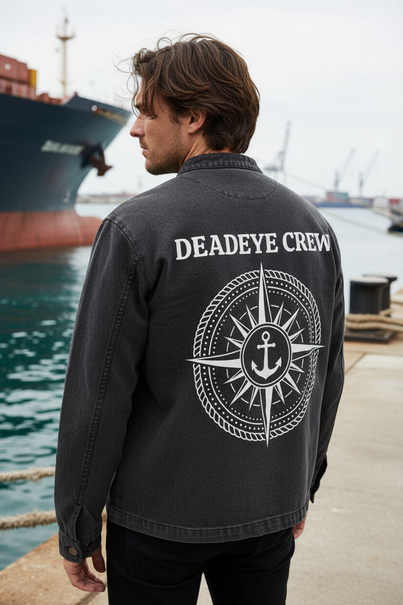 Vintage Washed Deadeye Jacket - Black