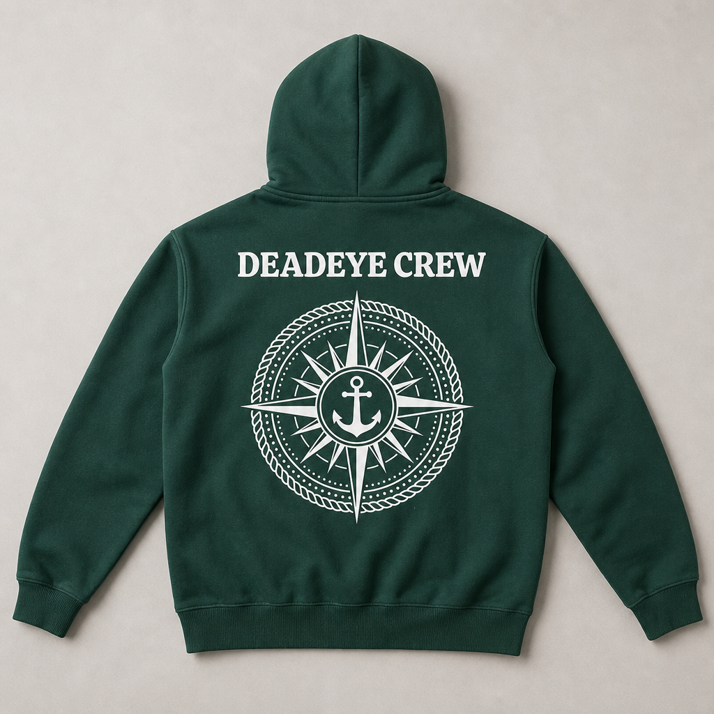 Deadeye Fleece Zip Hoodie - Eden Green