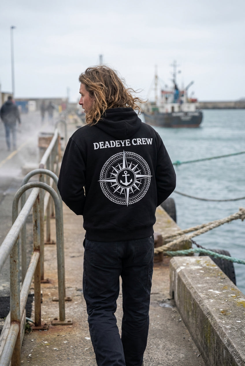 Deadeye Fleece Zip Hoodie - Black
