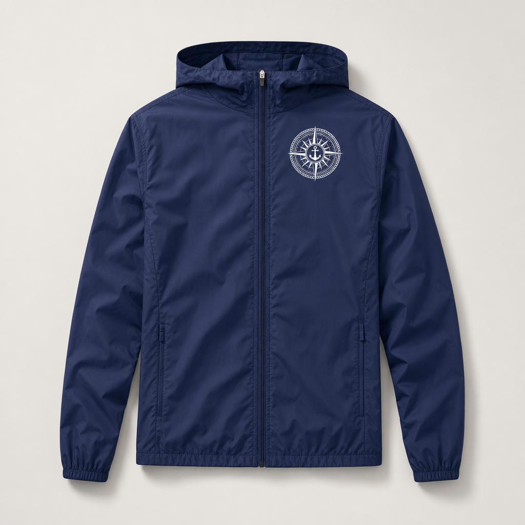 Deadeye Crew Dock Windbreaker Jacket - Dark Blue