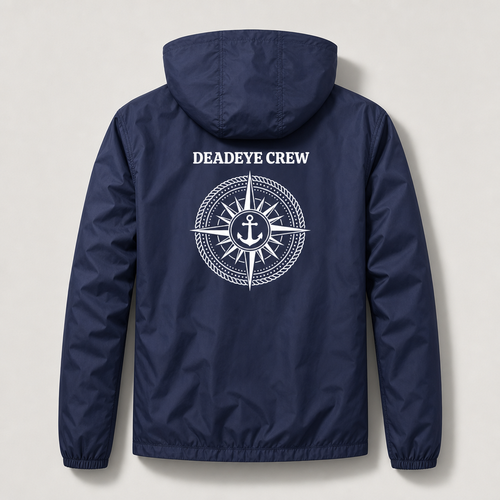 Deadeye Crew Dock Windbreaker Jacket - Dark Blue