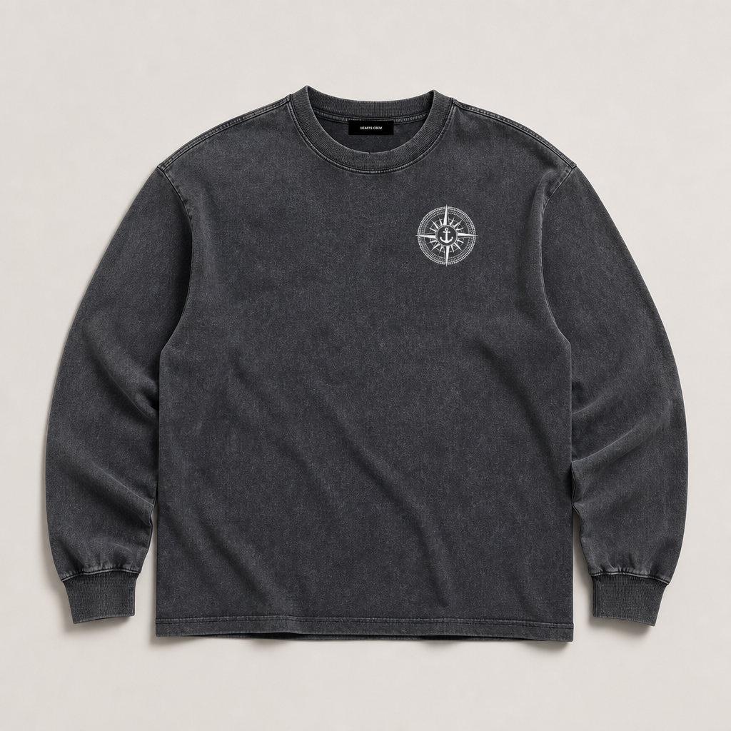 Dock Washed T-Shirt - Stone Grey