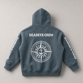 Deadeye Fleeced Hoodie - Grey Blue