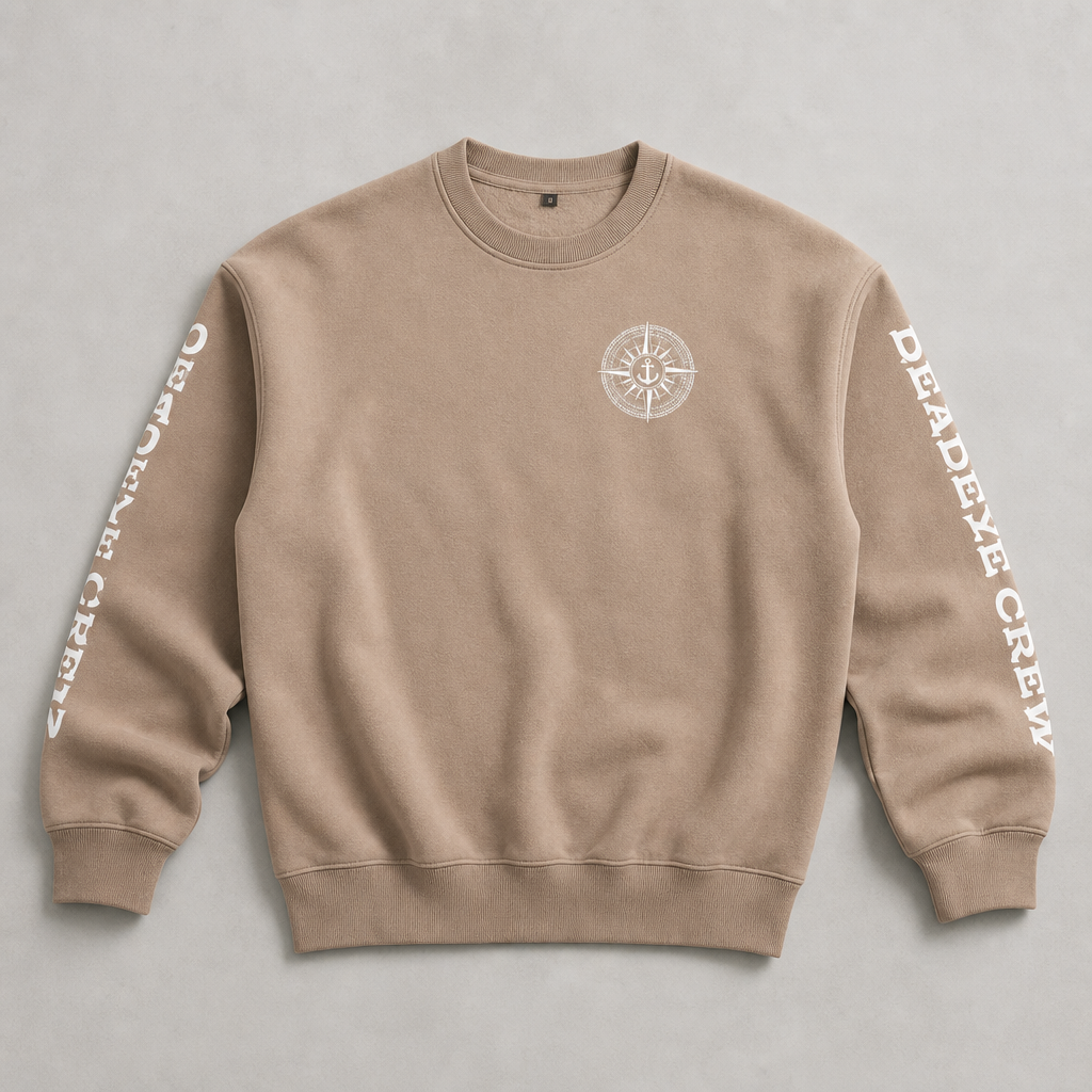Fleeced Deadeye Sweatshirt - Gray Apricot