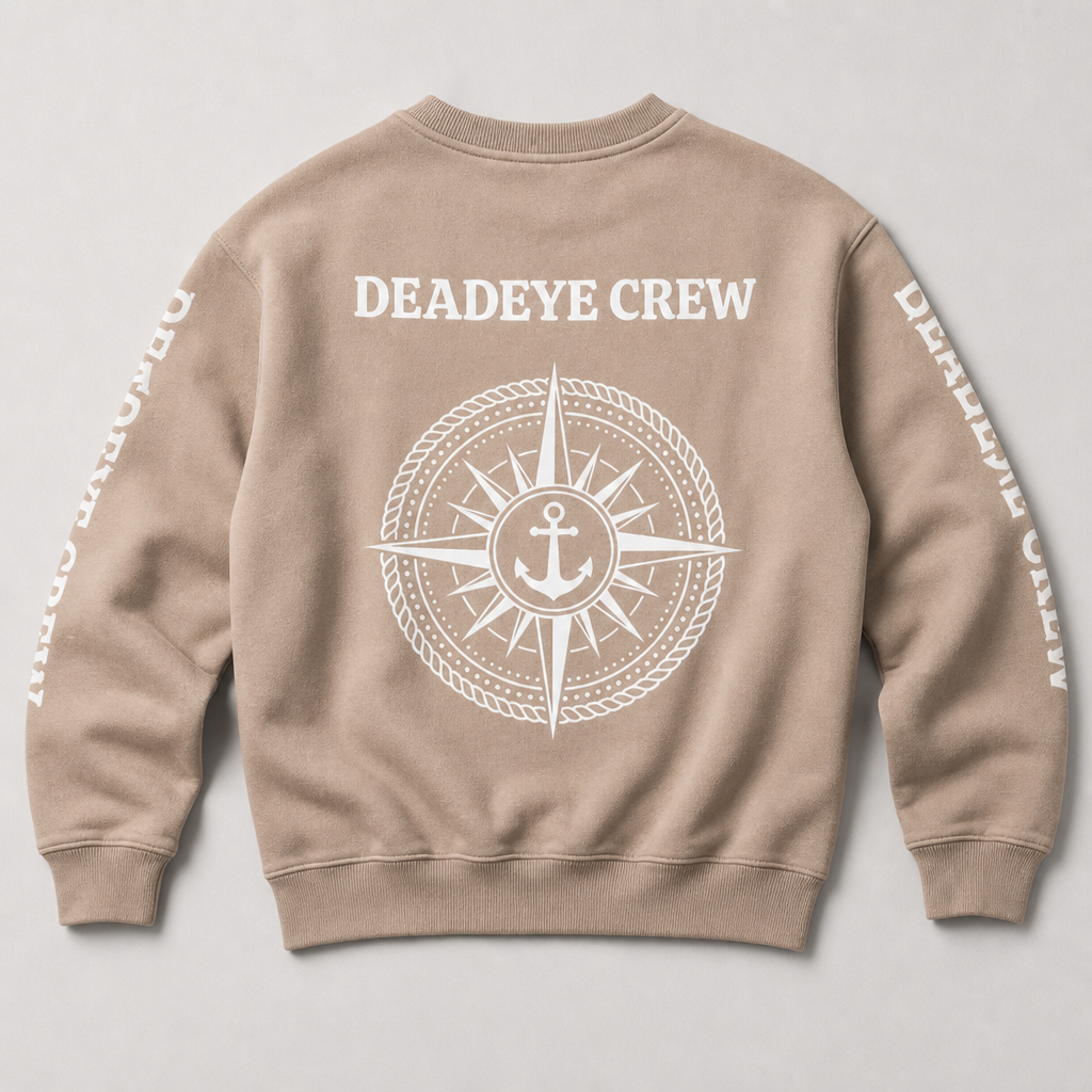 Fleeced Deadeye Sweatshirt - Gray Apricot