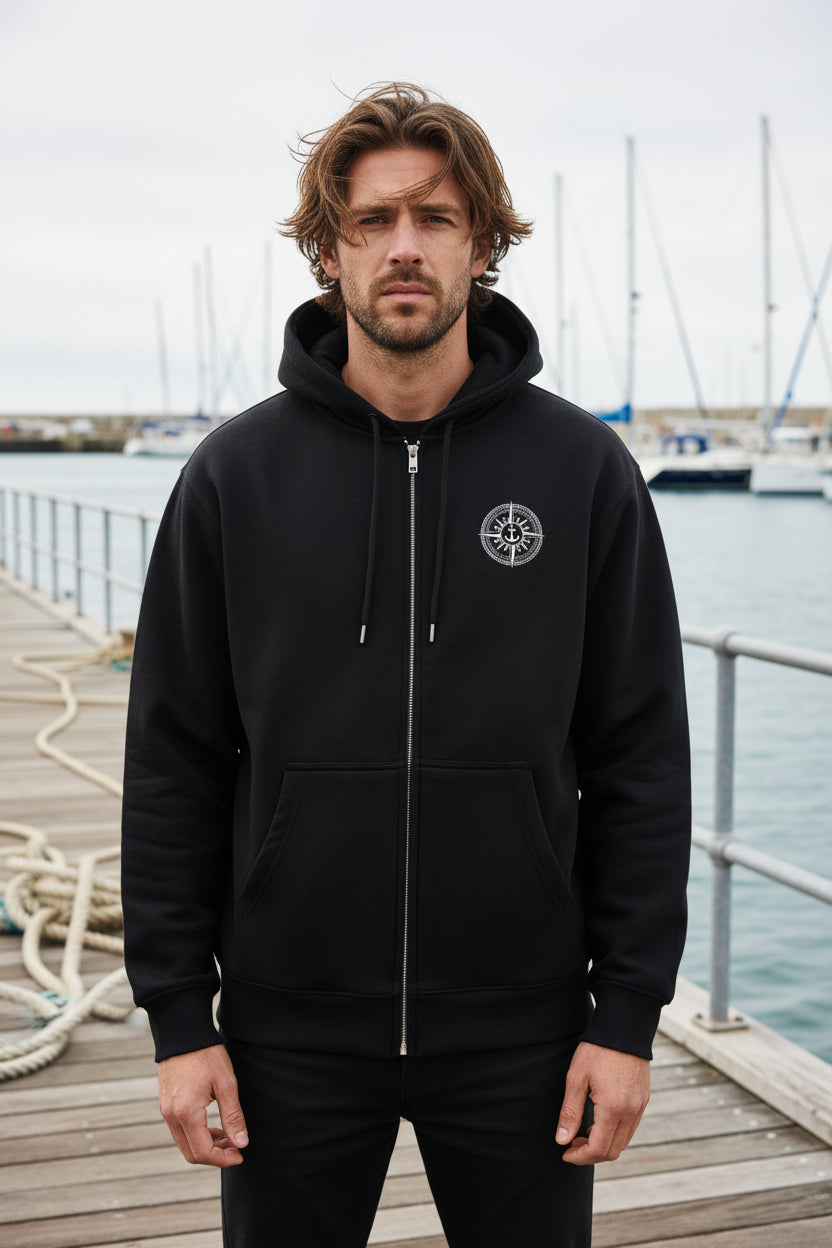 Deadeye Fleece Zip Hoodie - Black