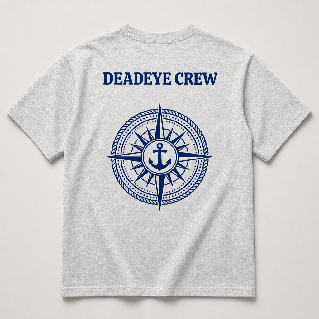 Deadeye Crew - Premium Heavy Tee - Light Grey
